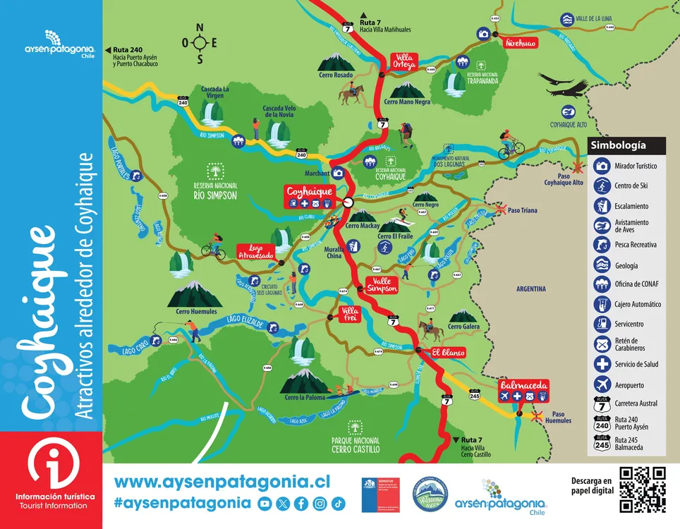 Mapa Atractivos alrededor de Coyhaique_page-0001
